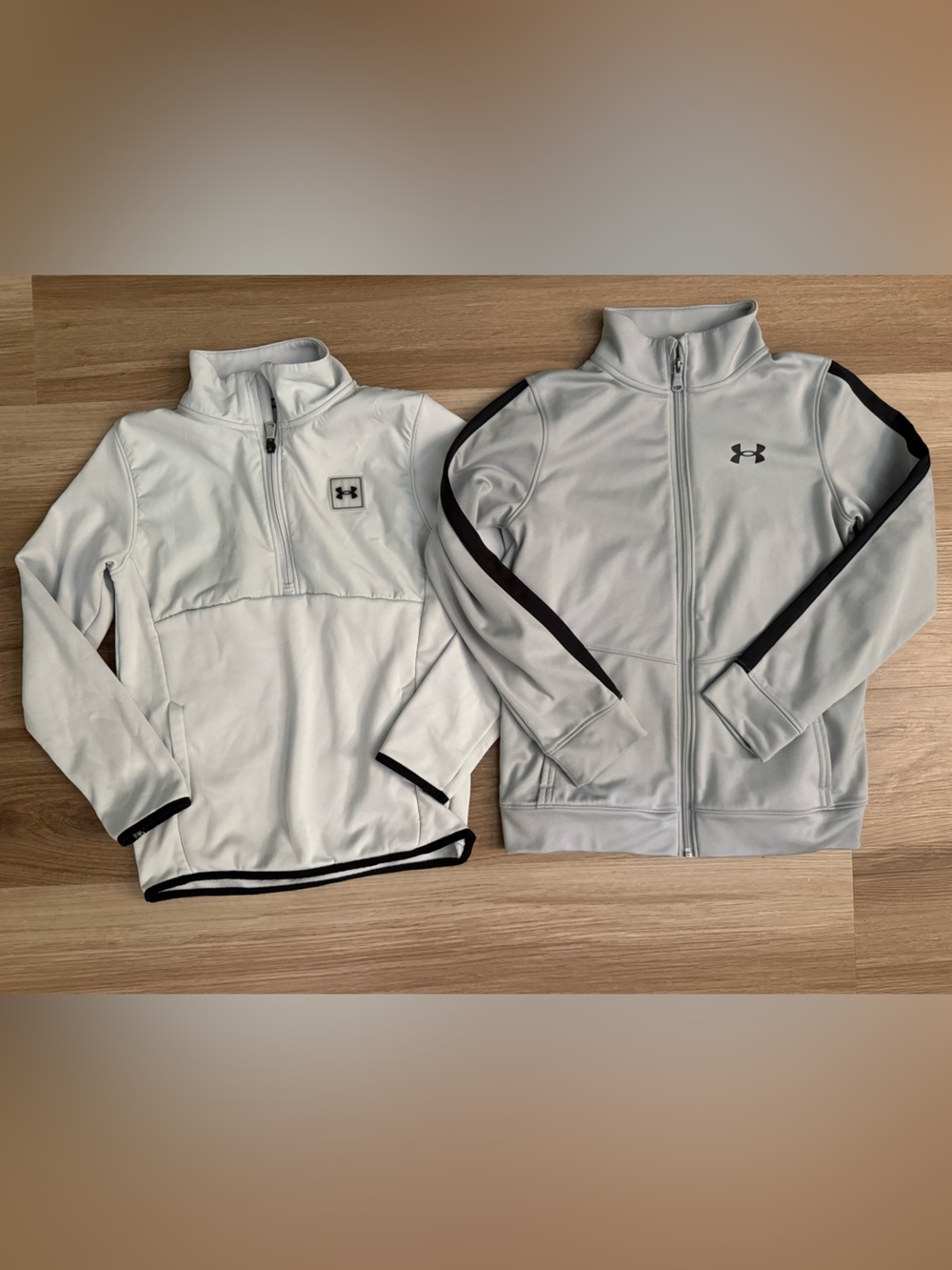 Under Armour quarter zip and full zip jackets Size M
